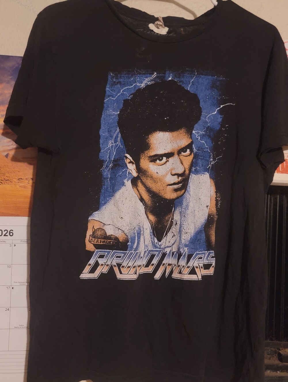 Brunomes Graphic Black Men's Tee - Photo Print